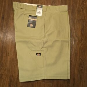 Dickies Men's Khaki Flat Front Shorts